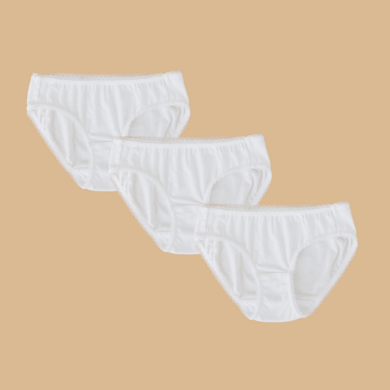 Girls' Wedgie-Free Panty Briefs - Set of 3