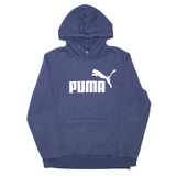 PUMA Sports Blue Pullover Hoodie Mens S