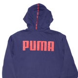 PUMA Blue Full Zip Hoodie Mens S