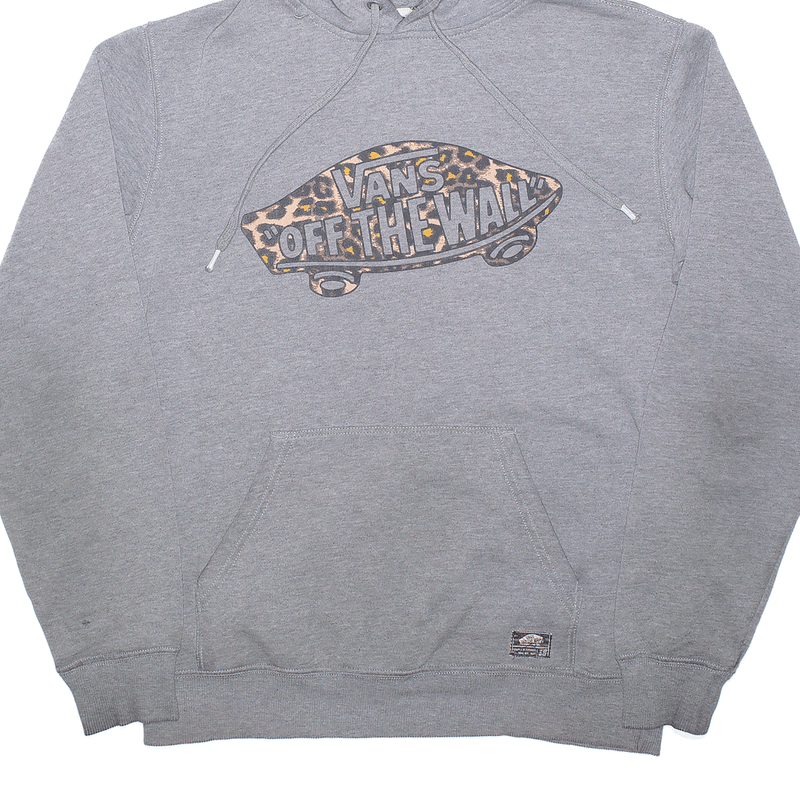 VANS Grey Pullover Animal Print Hoodie Mens S