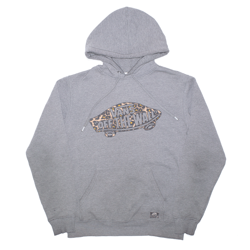 VANS Grey Pullover Animal Print Hoodie Mens S