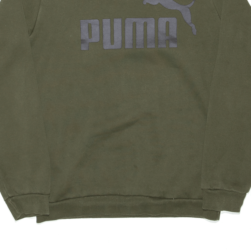 PUMA Sport Khaki Green Crew Neck Sweatshirt Boys 13-14 Years