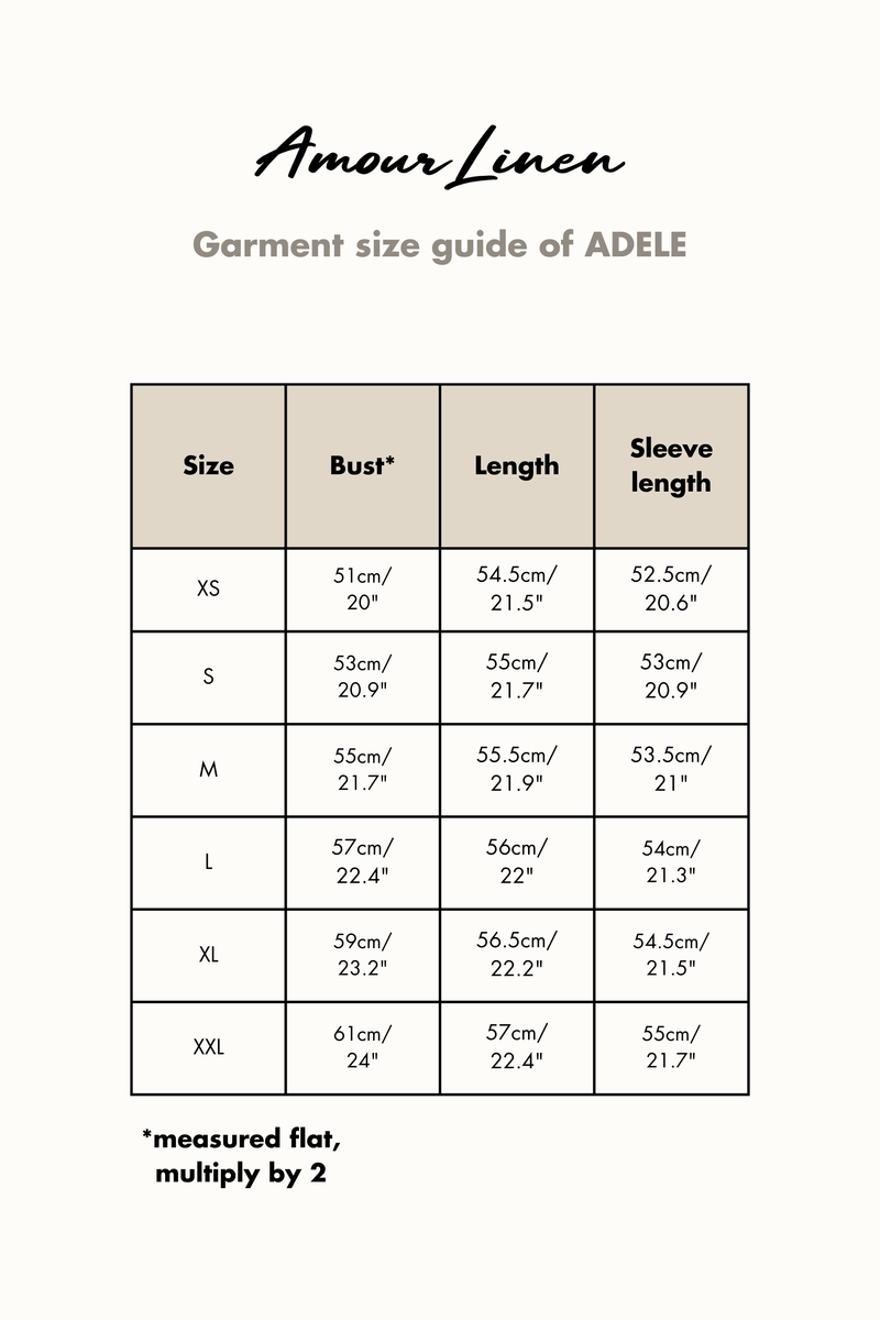 Adele linen wrap top in Mocha Gingham