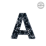 SWAROVSKI® 不干胶贴纸“A” - 黑色