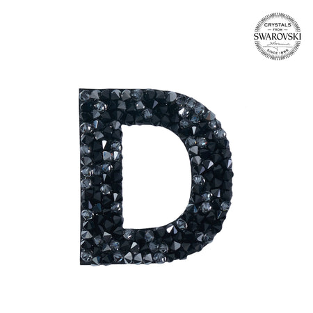 SWAROVSKI® ADHESIVE STICKER "D" - BLACK