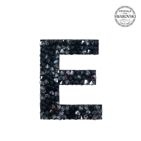 SWAROVSKI® ADHESIVE STICKER "E" - BLACK