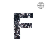 SWAROVSKI® 不干胶贴纸“F” - 黑色