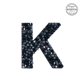 SWAROVSKI® ADHESIVE STICKER "K" - BLACK