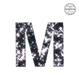 SWAROVSKI® ADHESIVE STICKER "M" - BLACK