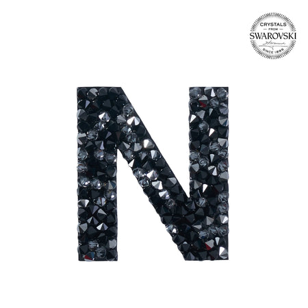 SWAROVSKI® ADHESIVE STICKER "N" - BLACK