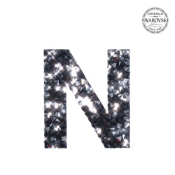 SWAROVSKI® ADHESIVE STICKER "N" - BLACK