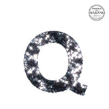 SWAROVSKI® 不干胶贴纸“Q”- 黑色