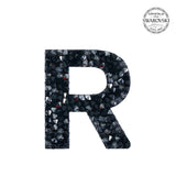 SWAROVSKI® ADHESIVE STICKER "R" - BLACK