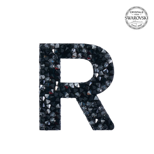 SWAROVSKI® ADHESIVE STICKER "R" - BLACK