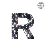 SWAROVSKI® ADHESIVE STICKER "R" - BLACK