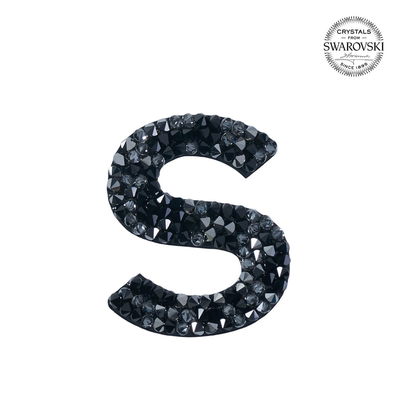 SWAROVSKI® 不干胶贴纸“S” - 黑色