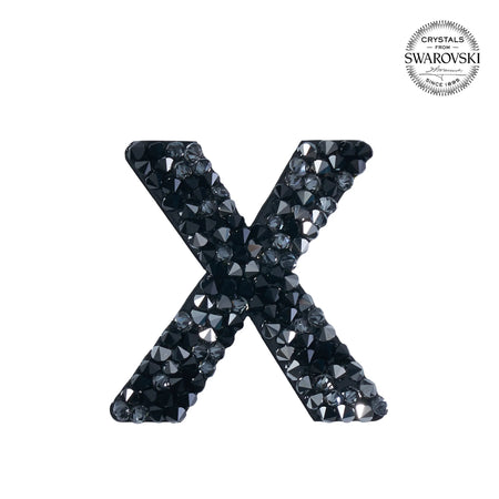 SWAROVSKI® ADHESIVE STICKER "X" - BLACK