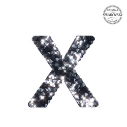SWAROVSKI® ADHESIVE STICKER "X" - BLACK