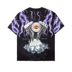 Vintage Custom Tee with Crystals from Swarovski® - PISTON LIGHTNING