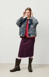 牛仔夹克 Joy16f Dirty-Vintage
