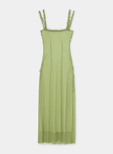 ARABELLA GREEN RUFFLED DRESS