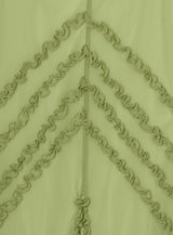 ARABELLA 绿色荷叶边连衣裙