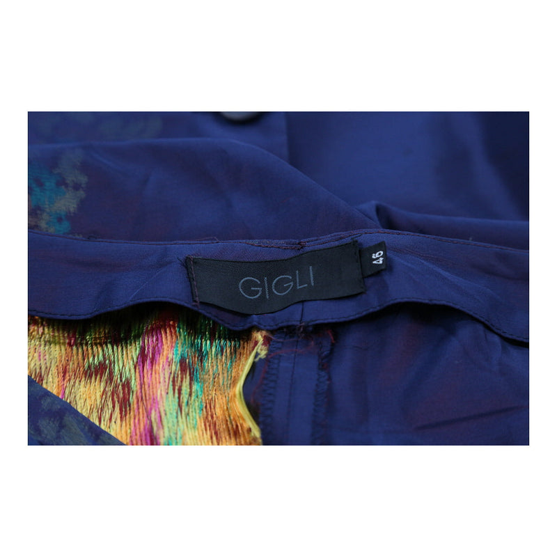 Gigli Full Suit - Large Navy Polyester Blend