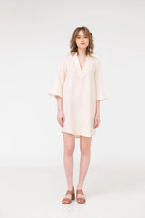 Alexa – V-neck Linen Mini Dress