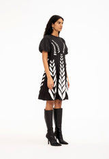 Dress Gracia Dress Black-White