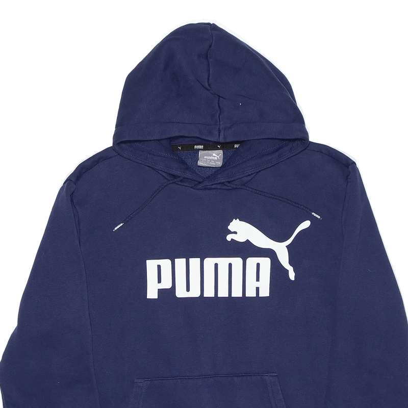 PUMA Sports Blue Pullover Hoodie Mens S