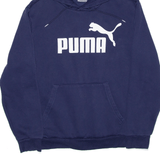 PUMA Sports Blue Pullover Hoodie Mens S