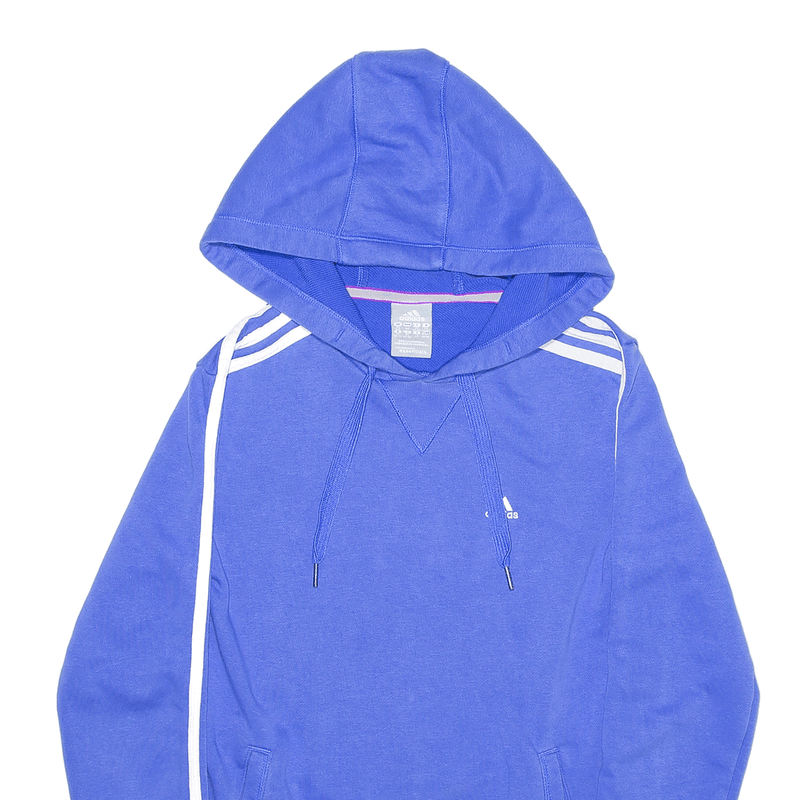 ADIDAS Sports Blue Pullover Hoodie Womens XS