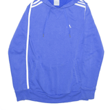 ADIDAS Sports Blue Pullover Hoodie Womens XS