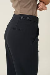 High-waist Barrel Trouser - Black