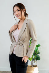 Belted Jacket - Beige