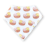 the wee bean organic cotton bandana baby bibs in dim sum steamers