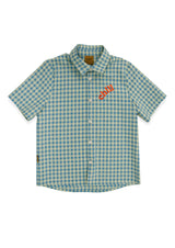 The best summer shirt for boys and tweens. This lightweight summer shirt with embroidery -Chill this summer shirt is extra light. The best kids clothing online.