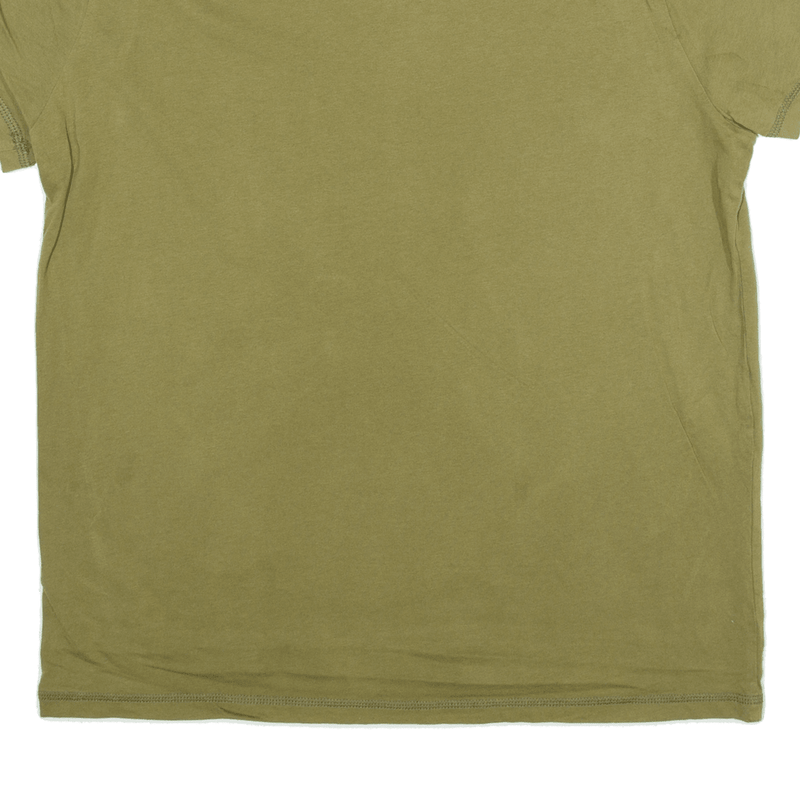 TOMMY HILFIGER Mens T-Shirt Green Short Sleeve L