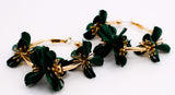 Floral Luxe Hoops – Gold Flower Hoop Earrings