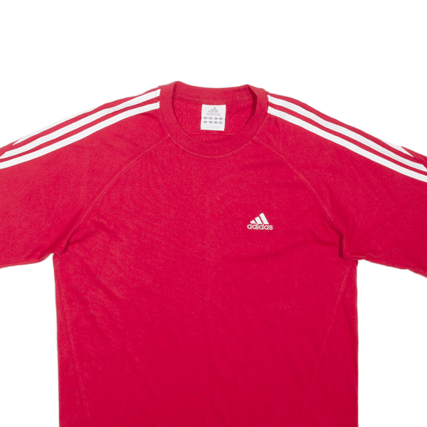 ADIDAS Mens T-Shirt Red S