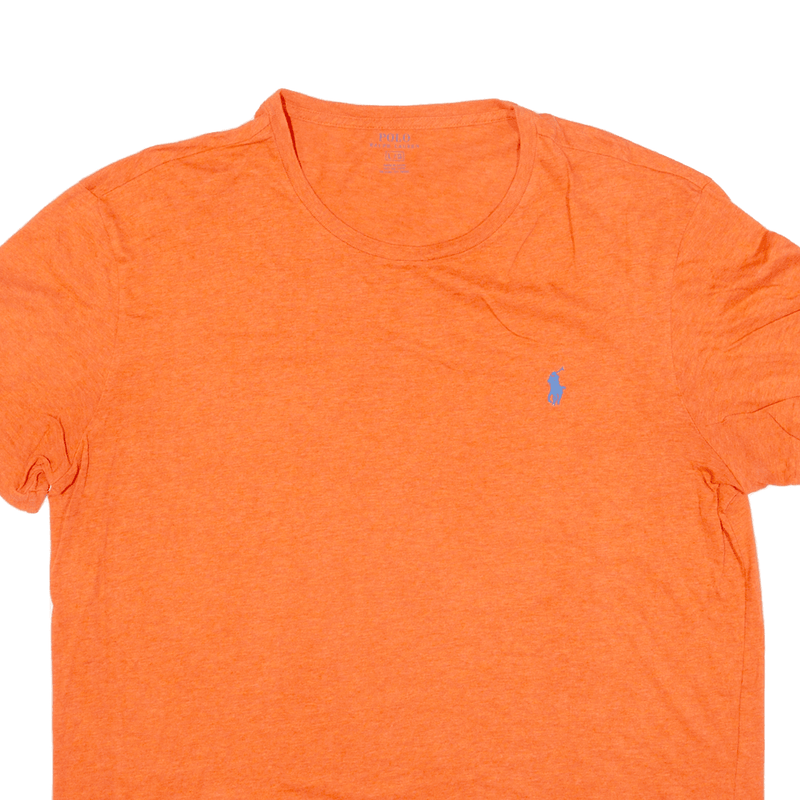 POLO RALPH LAUREN Mens T-Shirt Orange Short Sleeve L