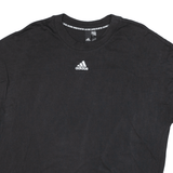 ADIDAS Womens T-Shirt Black Short Sleeve XL