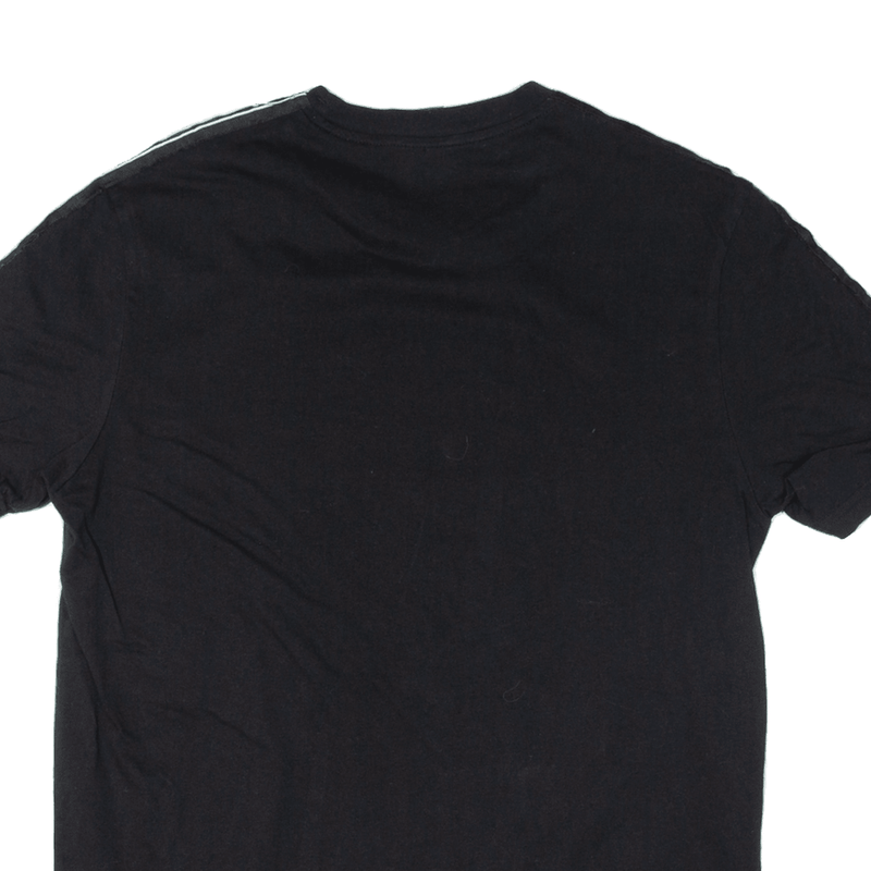 CHAMPION Mens T-Shirt Black Short Sleeve S