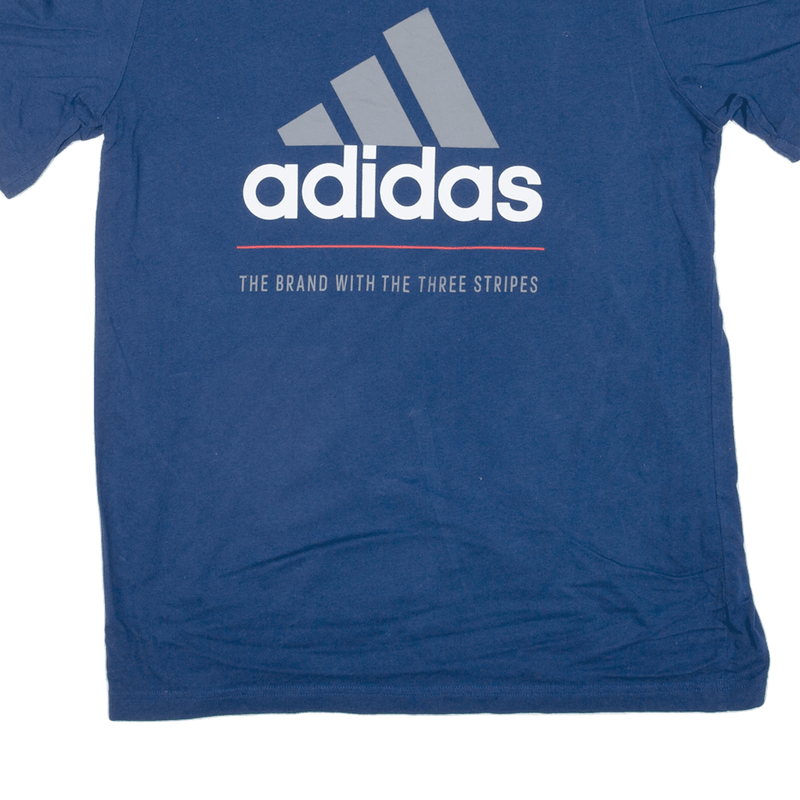 ADIDAS Mens T-Shirt Blue Short Sleeve M