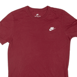 NIKE Mens T-Shirt Red Short Sleeve M