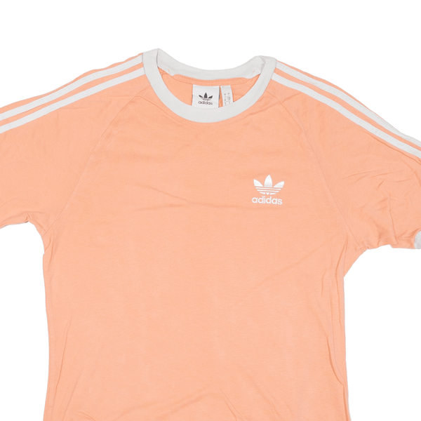 ADIDAS ORIGINALS Mens T-Shirt Orange Short Sleeve S