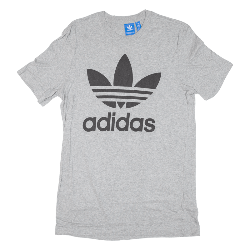 ADIDAS ORIGINALS Mens T-Shirt Grey Short Sleeve S