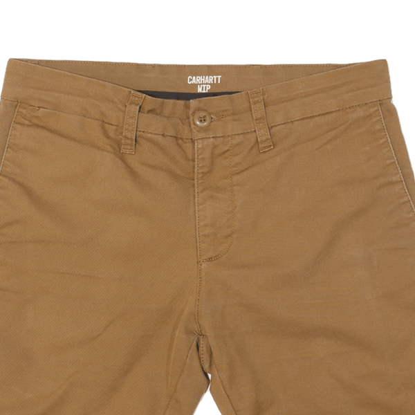 CARHARTT WIP Turn Up Sid Short Mens Chino Shorts Brown Regular M W30