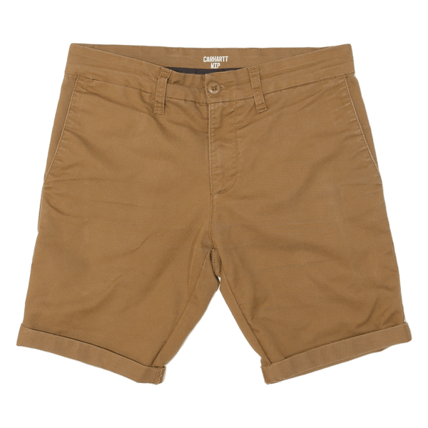 CARHARTT WIP Turn Up Sid Short Mens Chino Shorts Brown Regular M W30