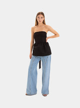 CECOLE 黑色抹胸上衣